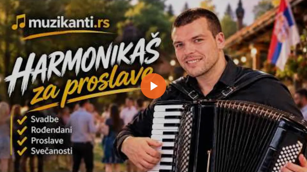 Video snimak nastupa harmonikaša Slobodana Topića